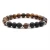 Import Yellow tiger eye stone bracelet fashion accessories simple black agate alloy partition mens jewelry bracelet from China