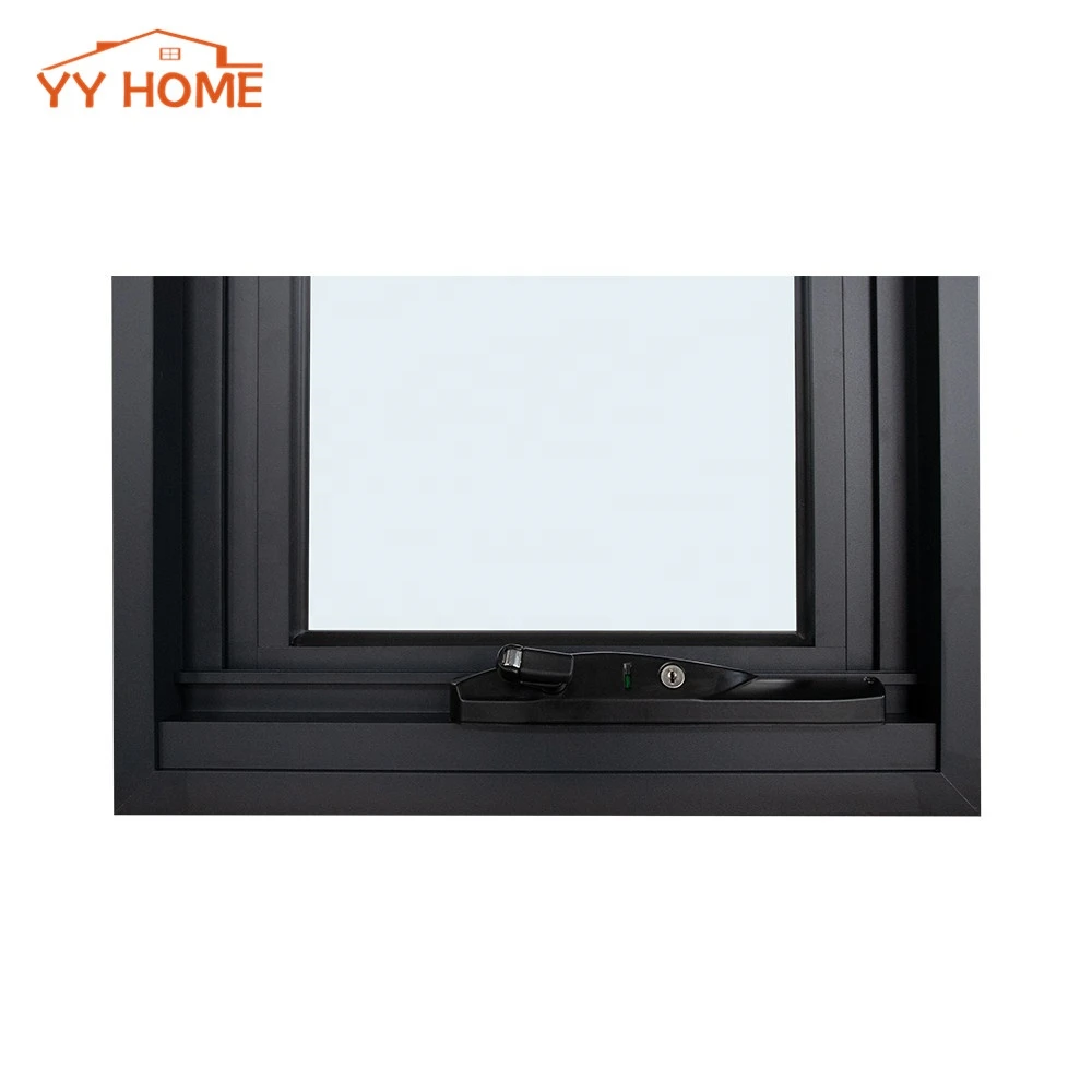 YY Hurricane Area Aluminum frame Hurricane impact window price Awing window with Thermally Break System