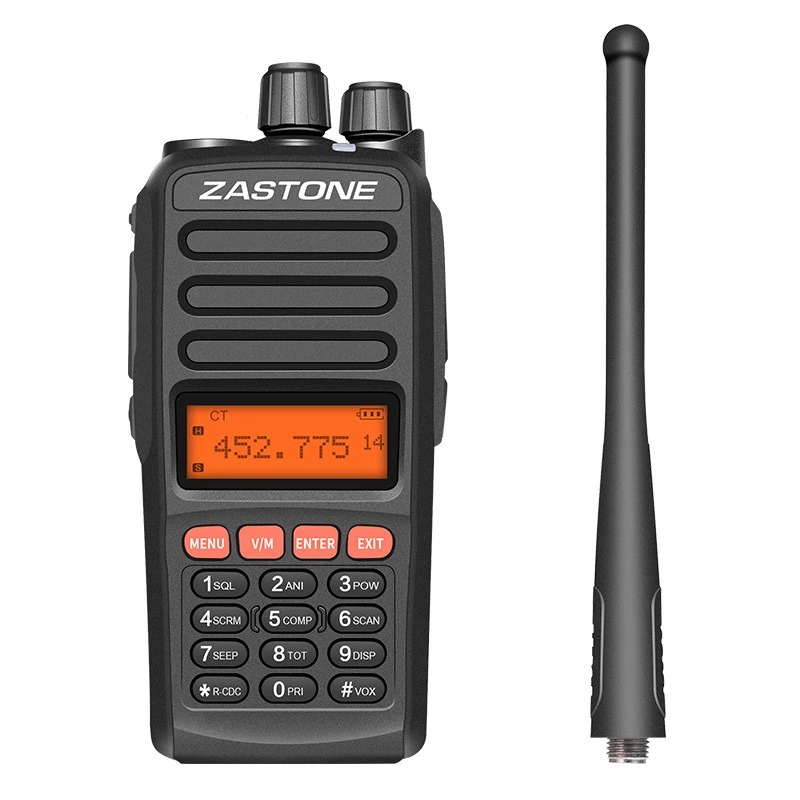 ZASTONE A98  encrypted Military security guard equipment 10watt Long range police handheld UVF  walkie talkie two way radio