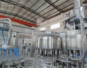 zhangjiagang factory automatic monobloc 3 in 1 clean water valve filling whole line