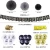 Import Zilue 26pcs/set Graduation Party Decoration DIY Party Paper Fan Balloon Background Wall Layout Decoration Event Party Supplies from China