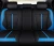 Import ZT-P-034 wholesale silver funky cowhide leather car seat cover for toyota corolla from China