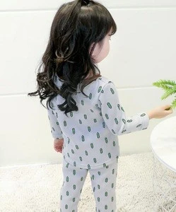 0-4 years cartoon prints baby girl fleece thick homewear suits,,kid winter pajamas with good quality 70