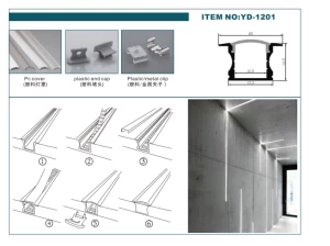 China Manufacture Surface Mount Aluminum Profile for Flexible LED Strip