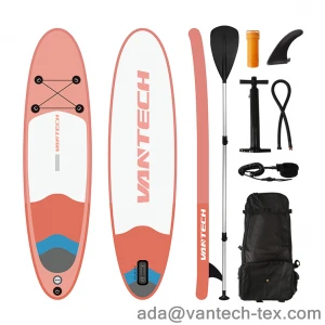 Custom Logo 11" and 10.6"x32''x6'' Inflatable Stand Up Paddle Board with EVA Non-Slip Deck ISUP Board