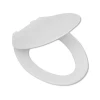 V shaped PP Toilet Seat  White Hard to Break Off Durable fit for most toilet OEM Item