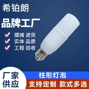 LED column lamp high light flat head lamp household energy-saving lamp living room lamp light source column lamp