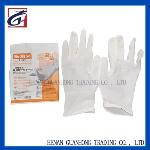single-use rubber medical examination gloves