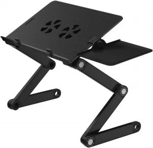 Portable Laptop Table Stand with 2 CPU Cooling Fans