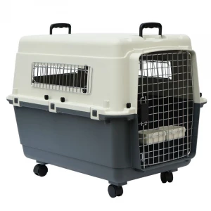 Wholesale pet flight case pet carrier clear travel standart crate large dog