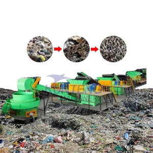 Medical waste household waste sorting shredding and RDF forming production line, waste incineration and reuse project