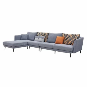 Memeratta Sectional Reclining Couch Comfortable Fabric Recliner Sofa Living Room Sofa S-712