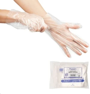 Daily Use Custom PE Food Disposable Hand Plastic Gloves Transparent Disposable Gloves