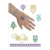 Import HOT SALE EASY WAY TO MAKE GLITTER TATTOOS-FASHION STICKERS FLOWERS from China