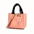 Import Korean Design Leather Lady Handbag with Cartoon Crane Key Ring Decoration from China