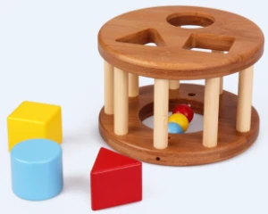 2020WOODEN EDUCATIONAL SHAPE SORTER PUZZLE ROLLING SHAPE SORTER INITIATION TOY CHRISTMAS GIFT TOY MONTESSORI TOYS