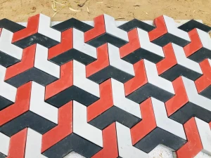 V- Shape Interlocking Tiles
