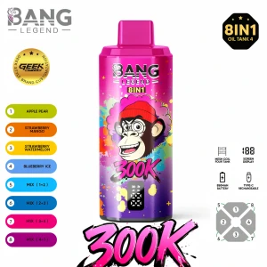 Wholesale Prices For Premium BANG LEGEND 300K 8in1 Puffs Multi Flavor Vape Inner West Australia Global Supply