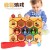 Montessori Wooden Color Sorting Puzzle Clamp Bee to Hive Matching Game