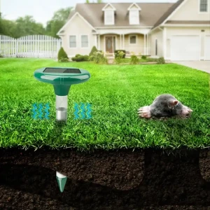 Ultrasonic Pest control Animal Rodent solar powered mole repeller for Outdoor Lawn Garden Yards AN-A316