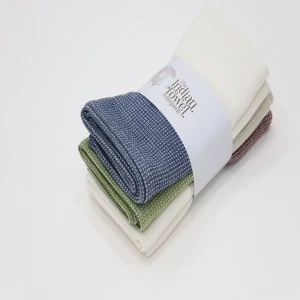 The Indian Towel Company Kids Bath Towel - Pack of 4 - Blue, Maroon, Green & Taupe