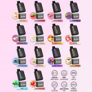 Black Elite 8000 Puffs Vape Prefilled Pod Kit