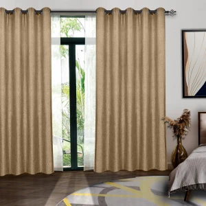 100% Blackout Modern Jacquard Curtains for Bedroom Living Room Kitchen