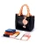 Import Korean Design Leather Lady Handbag with Cartoon Crane Key Ring Decoration from China