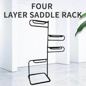 Four layer saddle rack