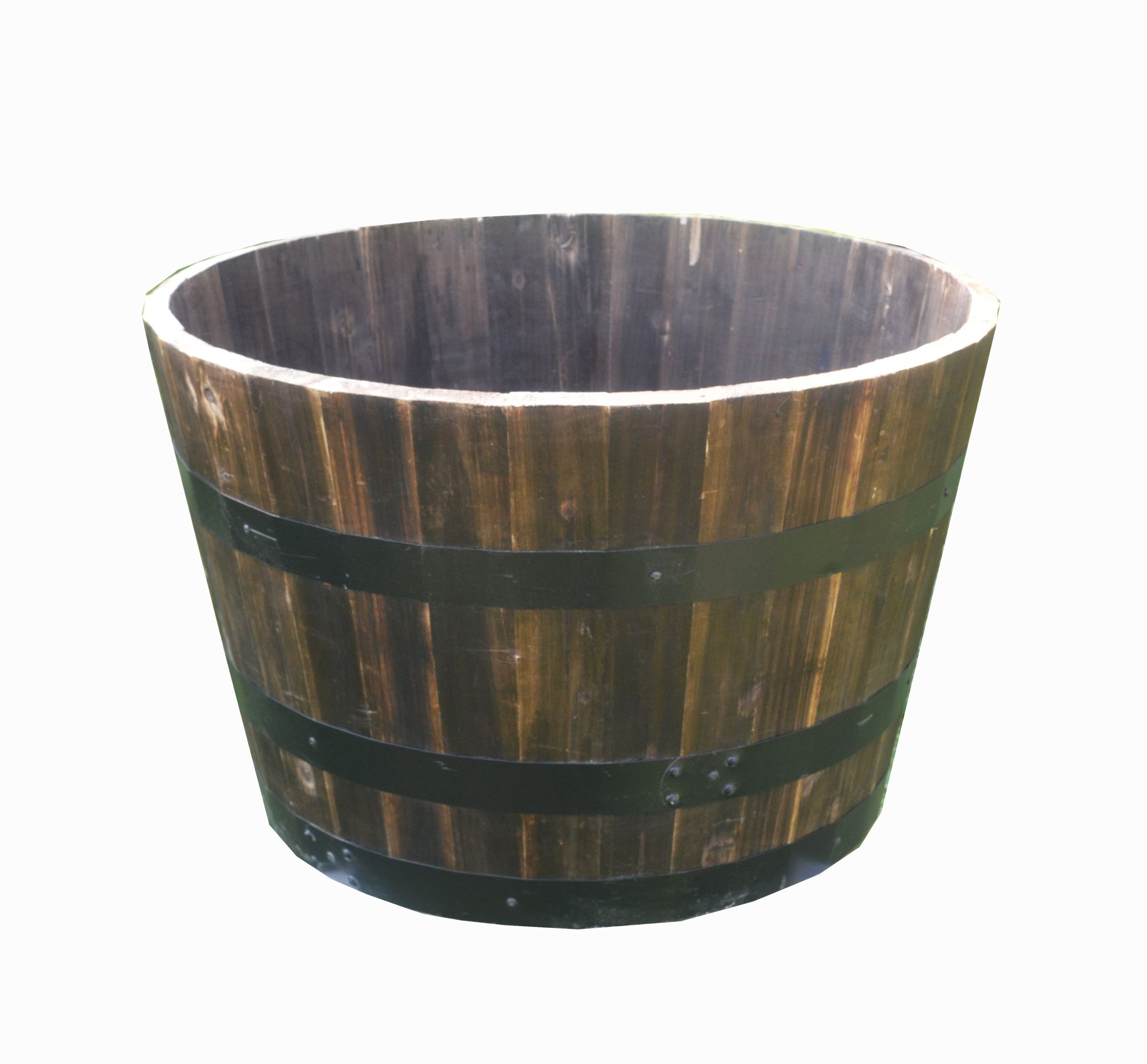 Buy Wooden Bucket Barrel Planters Wood Flower Pot Planters Whisky from ...