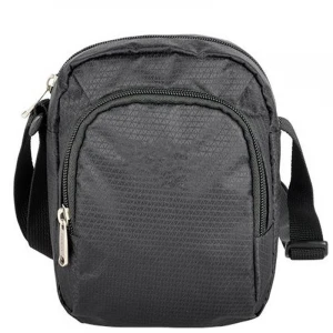 Custom Black Square Nylon Chain Crossbody Belt Bag Man Messenger Bag small black