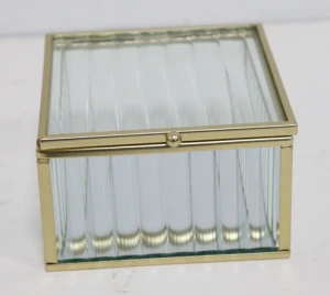 Modern jewelry box, metal jewelry box, necklace, ring, bracelet storage box120-216836