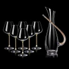 Luxurious Personalized Creative 600ml Rotating Decanter Lead Free Crystal Glass Set