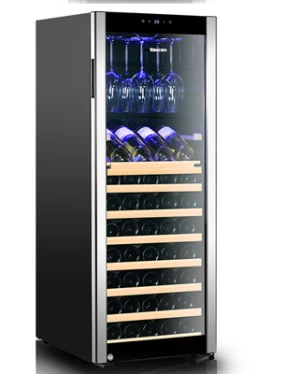 Smart Double Zone Compressor Red Wine And Champagne Storage Cooler Cabinet Beverage Display Refriger