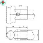 YSL-1 Aluminum Connector outer 90 degree for aluminum pipe