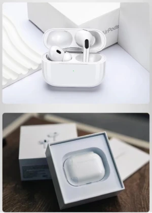 AirPods Pro BT 5.0 Wireless Earbuds with Super Bass Sound, Charging Case, and Pop-Up Feature Compatible with All Devices