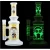 Import 2021 Hot selling Wholesale Price 9.8" Rick & Morty Designs Luminous Water Smoking Pipe Glass Bong from China