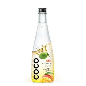 Free Sample 330ml VINUT Bottle Coconut water with Mango flavor OEM ODM Service from Vietnam