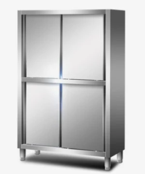 High-quality Dustproof Locker Kitchen Cabinet with Doors Storage Holders in Household Kitchen