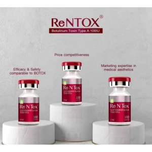 FDA Approved Rentox 100u 200u Botulinum Toxin Type A injection to improve glabella wrinkles