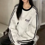 Oversized Embroidered Women's Hoodies - Breathable Cotton, Wholesale