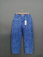 Denim Printed Trouser