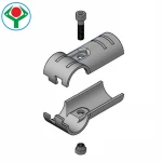YS-1 hot selling black steel tee joint set lean pipe connector metal joint for 28 mm lean pipe