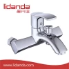 Contemporary Single Handle Bathtub Faucet With Chrome Finish
