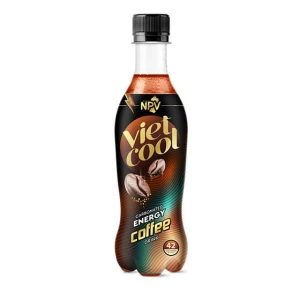 VIETCOOL BRAND CARBONATED ENERGY DRINK WITH COFFEE FLAVOR 400ML BOTTLE