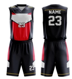 Sublimated Custom Design Basketball Uniform