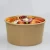 Import 1000ML Disposable Biodegradable Printed Custom Brown Kraft Paper Salad Bowl With Matching Lid from China