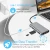 Import 10-in-1 USB C Hub with Etherne+4K@30Hz HDMI-compatible+VGA+3 USB3.0+SD/TF Card Reader+Mic+USB-C PD 3.0 Power Charge from China