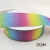 Import 100 Yards double faced character Pastel Gradient Colors Rainbow Grosgrain Gift Ribbon from China