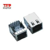 10/100 BASE-TX rj45 shield connector with 8pin for network cables